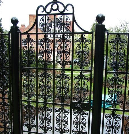 Wrought iron gates design and fitting